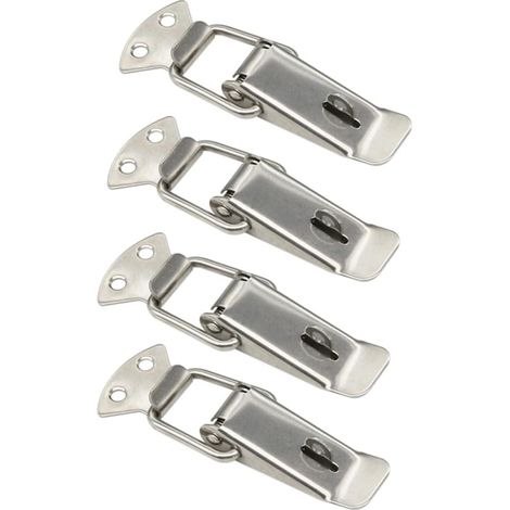Federriegel Mit Silberner Lochabstand Von 47 Mm, 4 Federriegel Aus Eisen/nickelbeschichtet