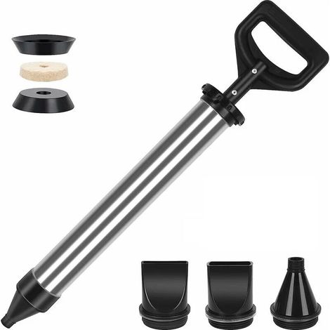 Extruderpistole - Mörtel-kartuschenpistole Aus Edelstahl - Mörtelspritze Mit 4 Düsen - Hand-mörtelpumpe