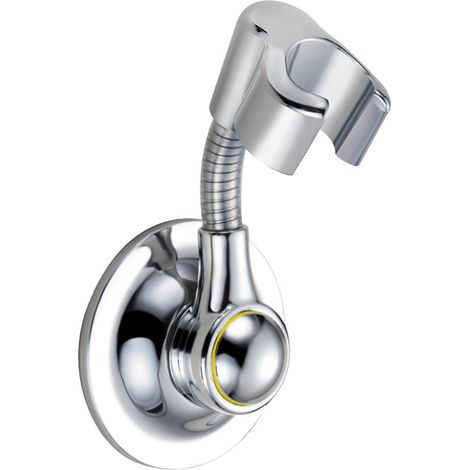 Duschkopfhalter, Duschhalter Mit Saugnapf, Höhenverstellbarer Duschhalter, 360° Drehbarer Wand-saugnapfhalter Für Badezimmer (silber)