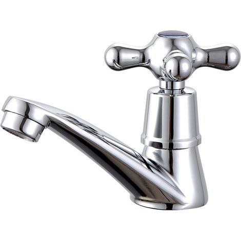 Einzigartiger Kaltwasserhahn, Einfacher Verchromter Kaltwasserhahn Für Waschbecken, Geeignet Für Zuhause, Badezimmer, Wc, Waschbecken Und Küche