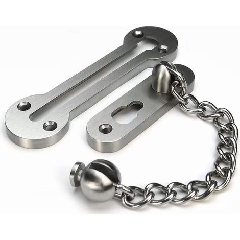 Solid 3mm Extra-dicker Edelstahl 304 Türsicherheitskette Schiebekette Für Eingangstür