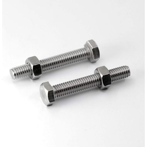 M6 X 50mm 20 Stück Sechskantschrauben Aus 304 Edelstahl, Außensechskant-schrauben, Schrauben- Und Mutternset