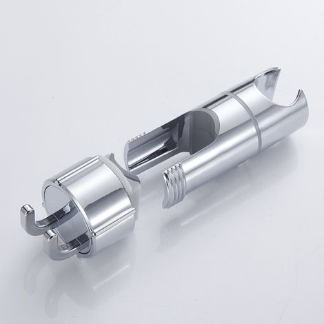 Duschhalterung, Duschhalterung Ohne Bohren, Einstellbarer Durchmesser 16-27 Mm, Duschkopfhaltung Mit Haken, Integrierter Abstandshalter Zum Schutz Der Duschstange