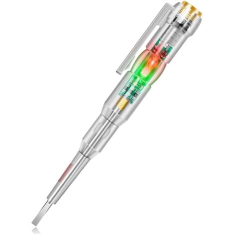 2 Stück Spannungsprüfer-schraubendreher, Spannungsprüfstift, Elektrischer Spannungsdetektor 70–250 V, Elektrische Prüfer, Abs-gehäuse, Zur Schaltkreisreparatur