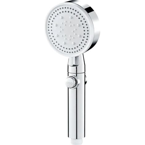 Wassersparende Silber-duschkopf, 5 Einstellbare Modi, Hochdruckdusche Mit Ein-knopf-stopp, Wassermassage, Ökologisches Badezimmer-zubehör