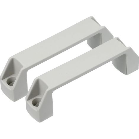 2 Industrielle Griffe Für Schränke, Lochabstand 120 Mm, Tür Für Werkzeugmaschinen, Fabrik, Garage, Fertigung, Aluminiumlegierung, Silber, Ohne Schrauben