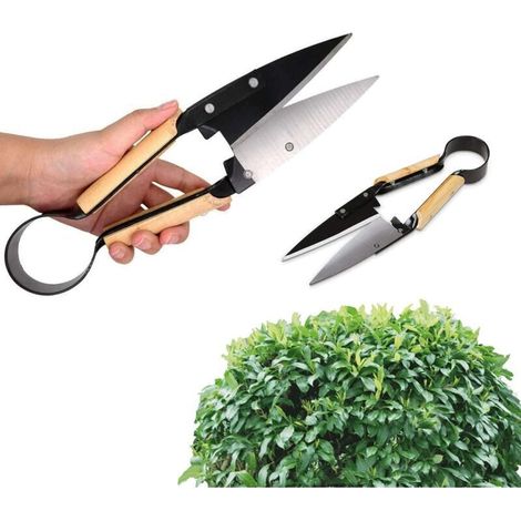 Traditionelle Gartenschere - Gartenschere Aus Edelstahl Mit Holzverkleideten Griffen - Ideal Zum Schneiden Von Blumen, Buchsbaum, Bonsai, Hecken Und Rasen (33 Cm)