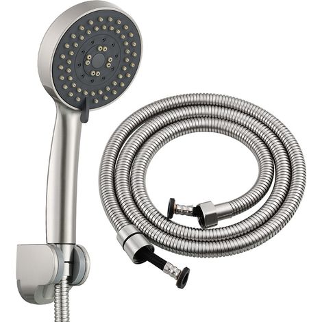 Hochdruck-duschkopf, Wassersparender Duschkopf, 5 Einstellmodi, Sparsamer Duschkopf, Badezimmer-duschkopf, Duschkopf Mit 1-meter-schlauch