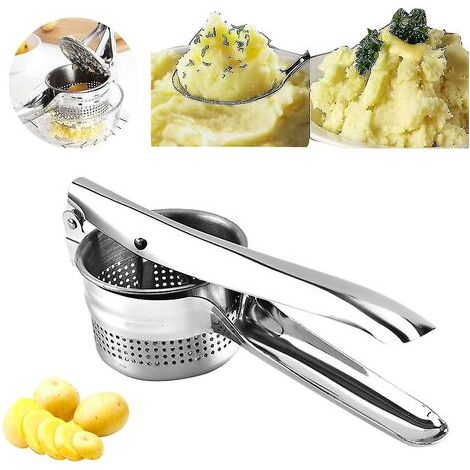 Hochwertige Edelstahl-kartoffel-, Obst-, Gemüse- Und Knoblauchpresse – Küchenhelfer Für Den Haushalt