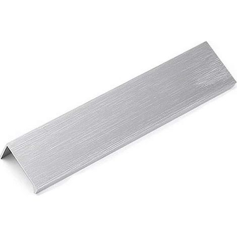 Küchenschrankgriff, Versenkte Silbergriff, Versteckte Aluminiumlegierung-türgriff, 2 Stück, Lochabstand 128 Mm