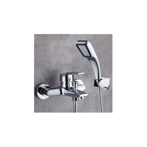 Badewannenarmatur Mit Handbrause, Kaskaden-badewannenarmatur, 1 Schlauch, Für Badewanne, Silber