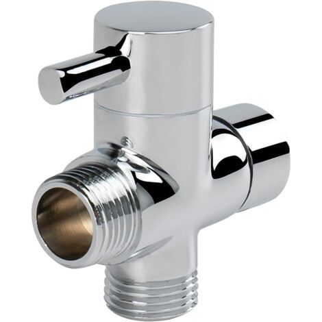 3-wege-duschventil G1/2 Aus Verchromtem Messing, Universeller Adapter Für Solardusche, Badezimmer Oder Garten