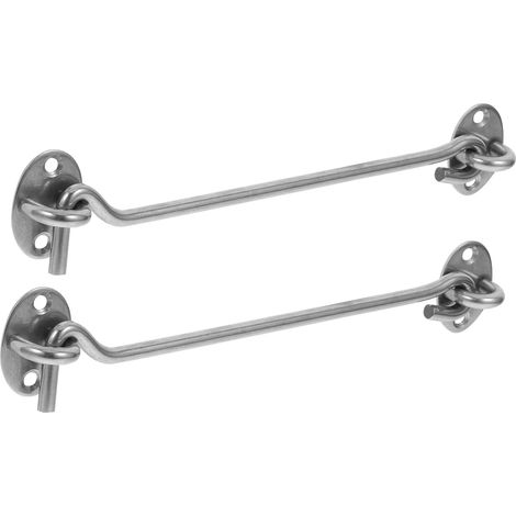 Satz Mit 2 Robusten Haken Und Riegeln Für Türen Und Fenster