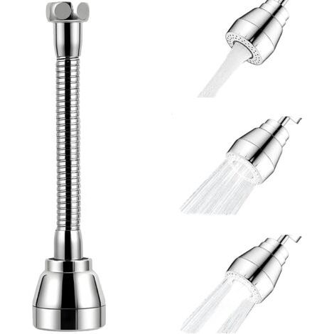 360° Drehbare Wasserhahnverlängerung, Küchenbelüfter, Spülbrause, Messingdüse, 3 Modi, Spritzwassergeschützt, Flexibler Adapter, Kompatibel Mit Den Meisten Wasserhähnen