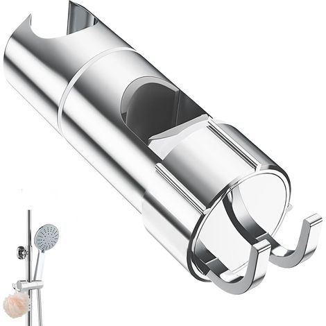 Verstellbarer Gleit-duschkopfhalter, 25 Mm Duschkopfbefestigung, Verstellbare Halterung Für Duschstange Mit Neigbarem Haken