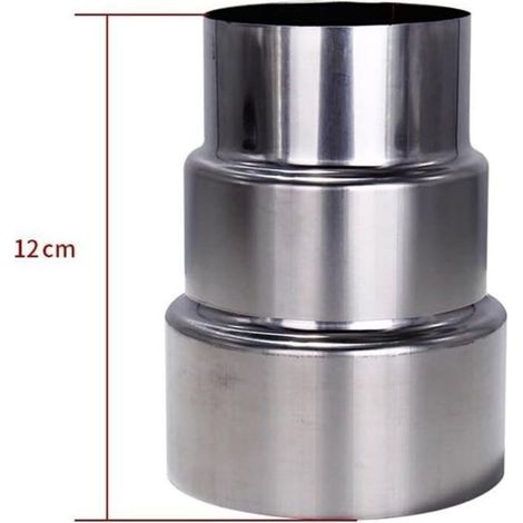 Edelstahl-kaminrohr-reduzierung Von 90 Mm Auf 70 Mm – Für Holzofen, Camping Und Hausinstallation