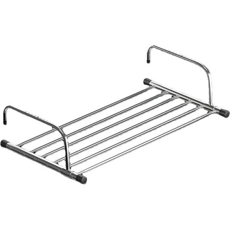 Aufhängbarer Wäscheständer, Faltbarer Wäscheständer Aus Edelstahl, Teleskopisch, 60-106 Cm Länge, Hängender Trockner Für Balkon, Innen Und Außen