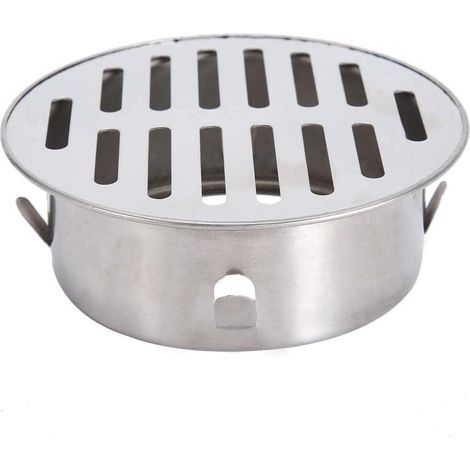 Runder Edelstahl-bodenablaufgitter, Verstopfungsfrei, Mit Schnappverschluss Für Balkonsiphon (flache Öffnung 110 Mm)