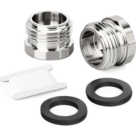 2 Stück Edelstahl-reduziernippel, 3/4 X 1/2 Bsp, 304 Gewinde-rohrfitting, Gartenschlauchadapter