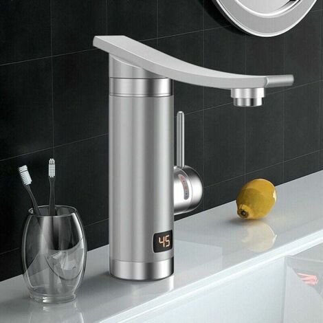 Elektrischer Durchlauferhitzer-wasserhahn Für Küche Und Bad, 3000w, Elektrischer Küchenwasserhahn, Spülenarmatur, 360º Drehbar
