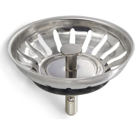 2 Stück Küchenspülenstopper Aus Edelstahl - Universeller Spülenfilter (durchmesser: 78 Mm), Verstopfungsfreies Spülengitter, Korb Für Schnelle Spülenentleerung