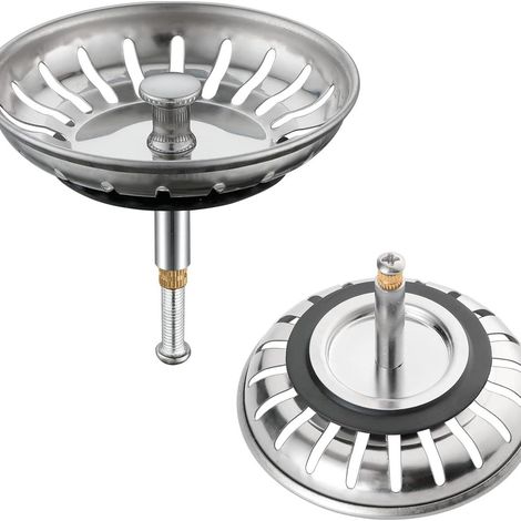 10er-set Küchenspülenstöpsel Aus Edelstahl – Universeller Spülenfilter (durchmesser: 79 Mm), Geschlitzter Abflussstöpsel, Verstopfungsfreies Spülengitter, Schnellablauf-siebkorb