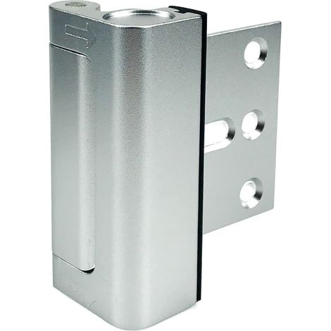 Ein Silbernes Sicherheitsschloss Für Die Eingangstür Mit Befestigungsschrauben, 7,6 Cm Dicke Diebstahlsichere Scharniere Aus Aluminiumlegierung Und Nachtschloss.