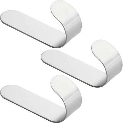 3 X Selbstklebende Handtuchhaken, Handtuchhaken, Badezimmer-handtuchhaken, Selbstklebende Wandhaken, Handtuchhalter, Küchenhandtuchhaken, Haken Und C