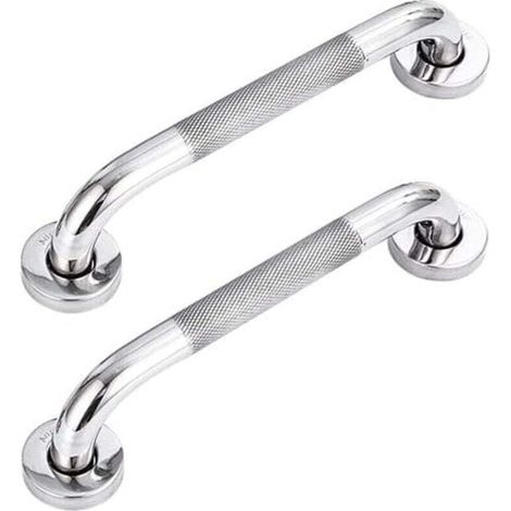 2er-set Badezimmer-griffstangen Aus Edelstahl 304 Mit Rutschfestem Griff, Für Badewanne, Toilette, Badezimmer, Treppengeländer