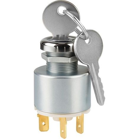 Zündschalter, 12v Universeller Traktor-zündschalter, Motorschlüsselkontakt, Schalter Mit 2 Schlüsseln Für Motorräder, Traktoren, Autos Und Boote