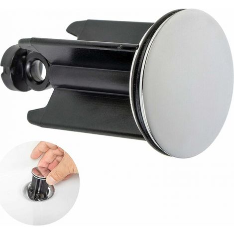 Universeller Waschbeckenstöpsel Für Badezimmer, Ø 40 Mm, Verchromter Abflussstöpsel Aus Messing Mit Gummidichtung, Höhenverstellbarer Stöpsel, Rostfreie Und Wasserdichte Badewannenabdeckung