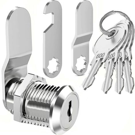 Schloss Für Briefkasten Mit Identischem Schlüssel, Schubladenschloss, Schranktürschloss, Schlüsselschloss Für Schrank, Riegel Für Schloss, Fachschloss, Schranktürschloss (16 Mm)