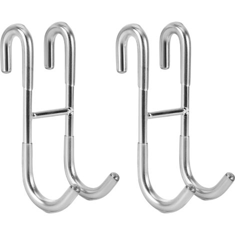 Türhaken Für Duschtüren (2er-pack) Für Rahmenlose Glastüren, Zum Aufhängen Von Handtüchern Und Duschbürsten, Silber