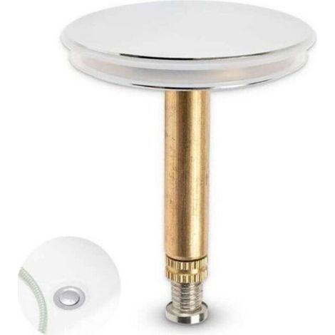 Universeller Badewannenstöpsel - Durchmesser 43 Mm - Doppelte Dichtung - Höhenverstellbar Von 44 Mm Bis 54 Mm - Verchromt