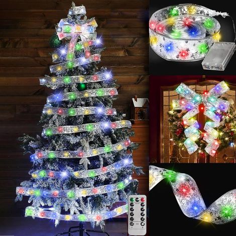 1 Rolle Silberner Draht, 5 M, 50 Leds, Lichterkette Für Weihnachtsbaum, Weihnachtsgirlanden, Innen-/außen-weihnachtsbeleuchtung