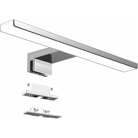 Led-spiegelbadleuchte 5w 230v 500lm, Ip44 Wasserdicht, 30cm Klemmleuchte Für Badezimmer, Neutralweiß 4000k, Flimmerfreie Beleuchtung, Edelstahl Beschlagfrei, Spiegellampe, 300mm