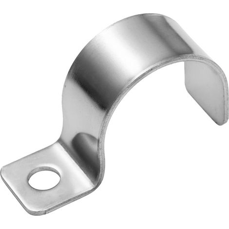 20 Stück Zaunbefestigung Rigid, U-klemmen Schwerlast Einloch Edelstahl Befestigung Für Starren Zaun An Der Wand Zur Kabelinstallation Im Innen- Und Außenbereich Ø 20 Mm