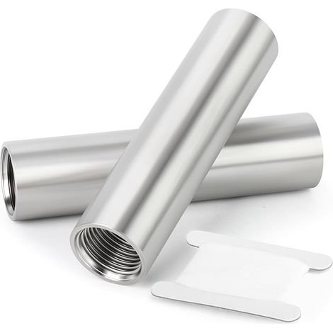 2er-set Edelstahl-rohrverbindungen 304 (gegossen) – Nippel 100 Mm, 3/8" Bsp Innengewinde X 3/8" Bsp Innengewinde