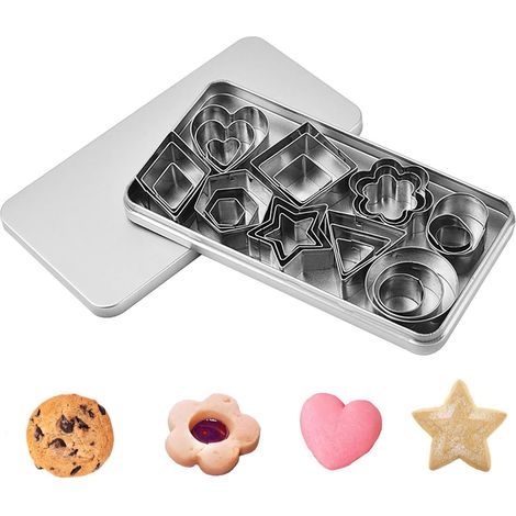 Kleine Ausstecher Aus Edelstahl (30 Stück), Set Mit Mini-ausstechern, Zum Ausschneiden Von Teig, Kuchenboden Und Obst, Für Die Zubereitung Von Fondant-kuchen