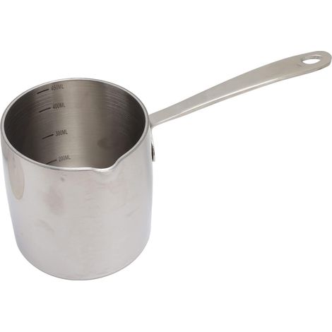 Butterschmelztopf, 450 Ml Kleine Saucenpfanne, Milchtopf Aus Edelstahl Mit Flachem Boden, Buttertopf Mit Griff, Mini-kaffeewärmer-topf Zum Schmelzen Von Schokolade (450 Ml)