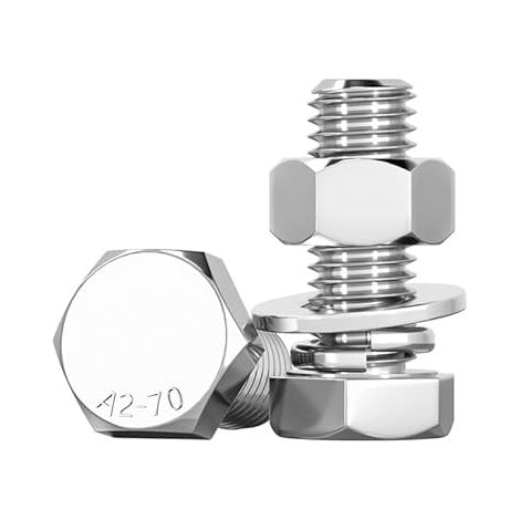 15 Sechskantige Schrauben M6 X 10 Mm Aus Edelstahl 304 Mit Sechskantkopf