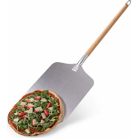 12 Zoll Pizza-schieber - Professioneller Spatel Für Authentisches Backen - Hochwertiger Pizzaschieber - Pizzaschieber Aus Aluminium Und Holz