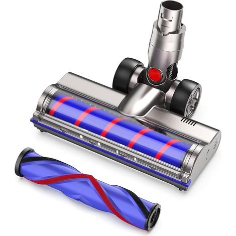 Kompatibel Mit Dyson V6, V6 Animal, V6 Fluffy, Dc58, Dc59, Dc61, Dc62, Dc74 Staubsauger, Ersatzbürste Flexibel Und Schwenkbar Um 180° Mit 4 Led-frontleuchten Und 2 Rollen