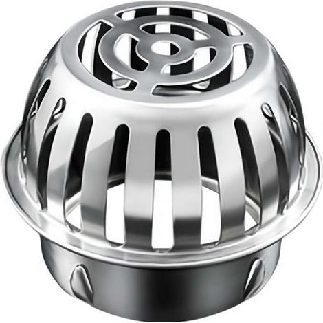 Rundes Äußeres Abluftgitter Für Atrium, Dachabluftkuppel-abdeckung Aus Edelstahl, Verstopfungsfreies Sieb (83 Mm)