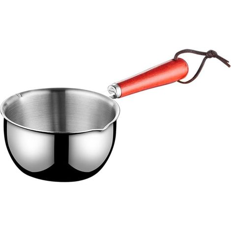 Kleine Edelstahlsaucepfanne, Ideal Zum Schmelzen Von Butter, Erwärmen Von Saucen Und Soßen (300 Ml)