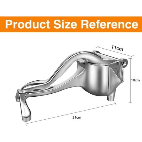 Manuelle Zitruspresse, Saftpresse Aus Aluminium Mit Hebel, Zitruspresse Mit Ergonomischem Griff, Zum Auspressen Von Zitronensaft Und Orangensaft