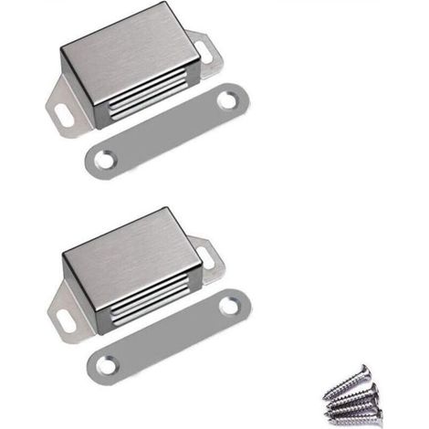 Magnetische Türverriegelung – Robuste Magnetische Türverriegelung Aus Edelstahl, Belastbar Bis Zu 13,6 Kg, Geeignet Für Küchen- Und Badezimmerschränke.