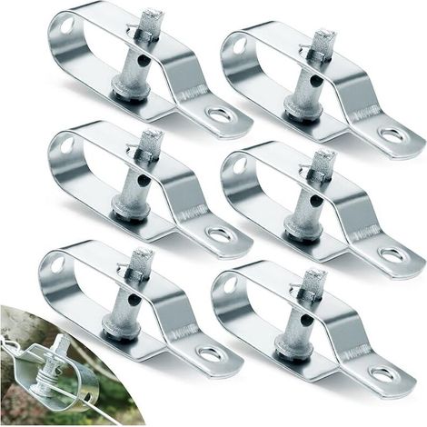 6 Stück Drahtspanner, Verzinkter Stahldrahtspanner, 95 Mm Spanner Für Wäscheleine, Zaunspanner Für Eisendraht, Maschendraht, Schafzaun, Stacheldraht Und Edelstahlseil