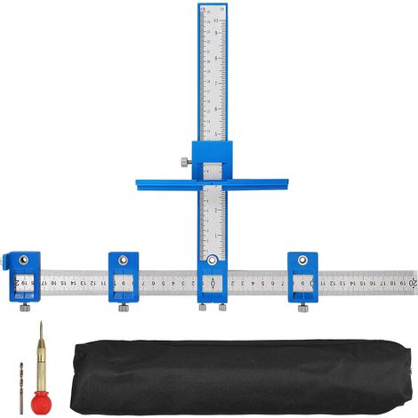 Verstellbare Schablone Für Beschläge, Lochstanzer, Bohrschablone Für Schrankhardware, Markierungshilfe, Bohrleitbuchse, Holzbohrwerkzeug, Dübellöcher