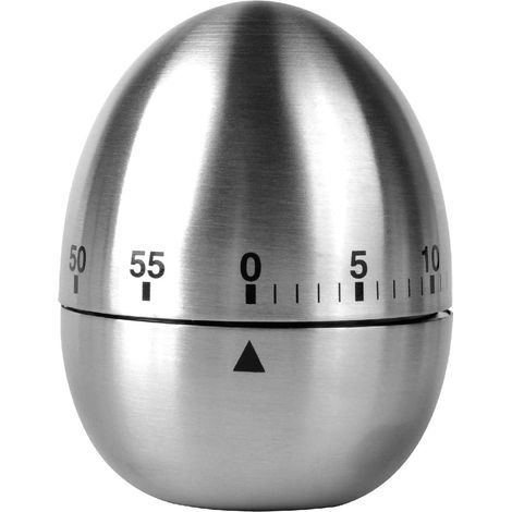 Küchen-eieruhr, Rotierender Mechanischer Wecker Aus Edelstahl, 60-minuten-timer Zum Kochen
